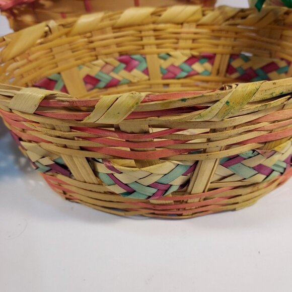 Easter Baskets (4) vintage woven - Picture 12 of 16